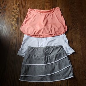 3 tennis skorts